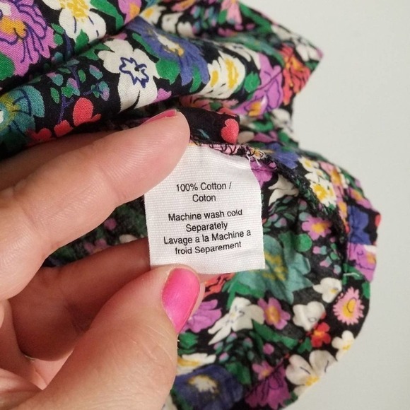 Urban Outfitters Women's Kimchi Strapless Floral Empire Dress Blue Size Medium - Picture 6 of 7